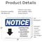 Signmission Contractor Material And Equipment Sign With Symbol, 7 in W x Rectangle, Vinyl Decal OS-2PACK-NS-D-57-L-10821 - alternate 5
